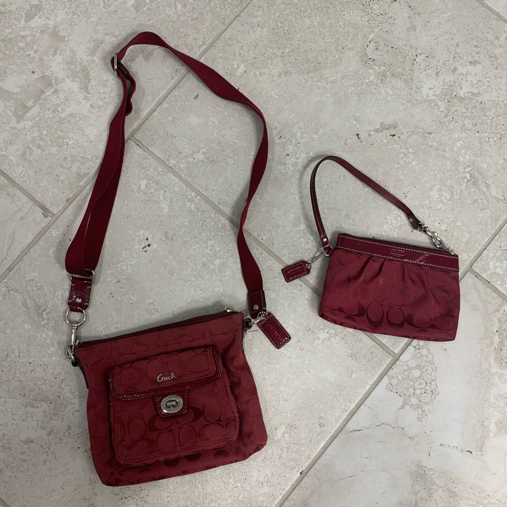 Coach Crossbody Bag and Wristlet set - Picture 11 of 13